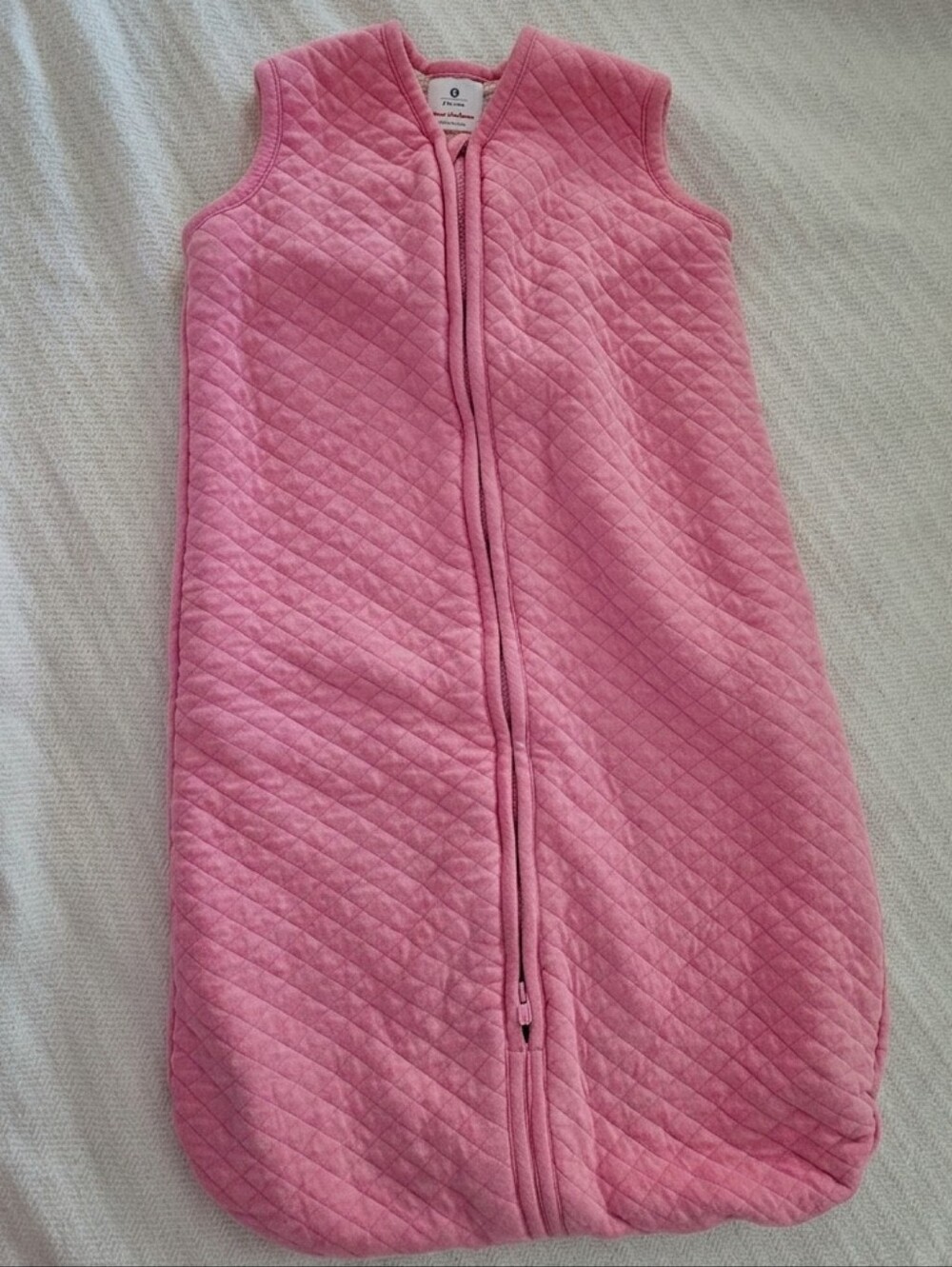 Hanna Andersson Pink Quilted Sleeveless Sleep Sack